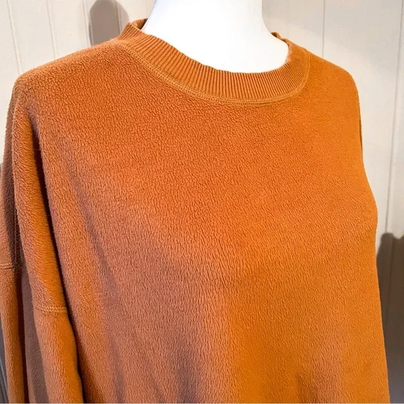 aerie Oversized Coziest Desert Fuzzy Sweatshirt - Picture 4 of 7